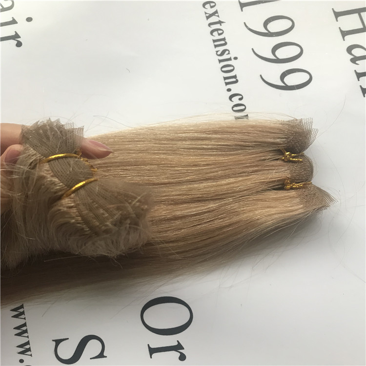 Wholesale remy hair of lace hand tied weft H18